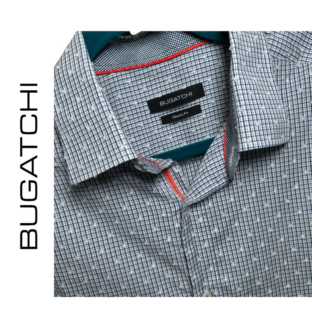 Bugatchi Men’s Classic Fit Button Down‎ Long Sleeve Shirt